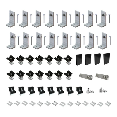 Black Tin Kit 30/35mm for 8 Solar Panels