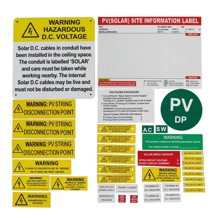 Solar Label Kit